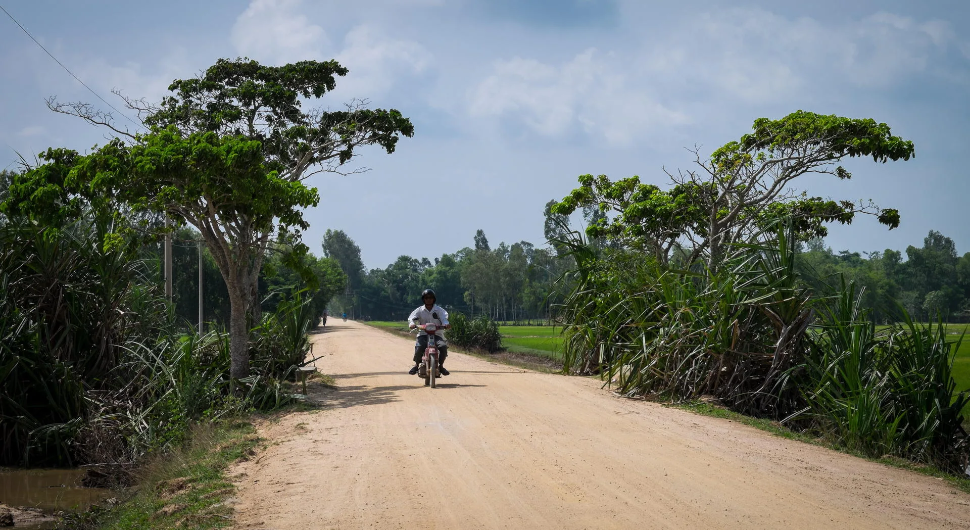 The road into the village.