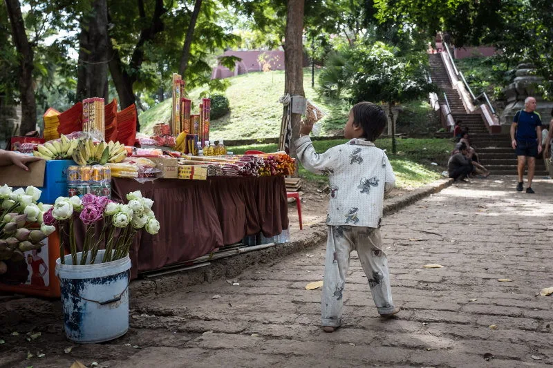 Boy at Wat Phnom